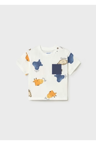 Mayoral Erkek Bebek T-shirt 1014 Krem