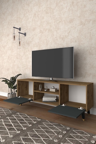 Ferniso Mobilya 138 Cm Tv Ünitesi Çam-antrasit