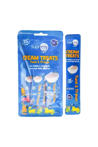 Ton Balıklı & Karidesli Sıvı Kedi Ödül Maması 4 X 14 Gr