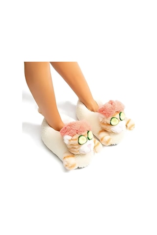 Twigy Spa-2 Kadın Hayvanlı Panduf Beyaz 36/41 EE0549 Çok Renkli