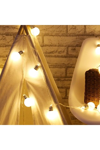 Homyl Açık Bahçe Garland Için 10 Led Dize Peri Işıkları Sıcak Beyaz