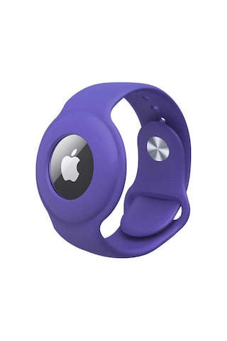 Apple Uyumlu AirTag Anahtarlık Mkst Kordon-lila