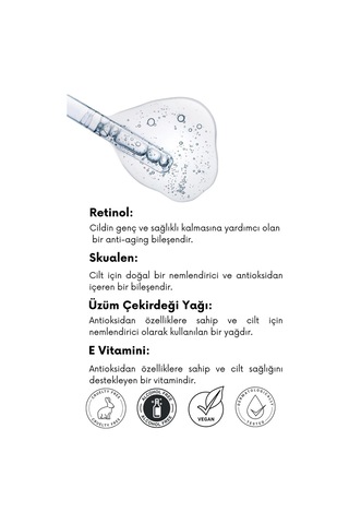 Synora İnce Çizgi ve Kırışıklık Yaşlanma Karşıtı Canlandırıcı Retinol Serum 30 ML
