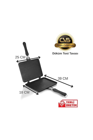 Cvs Dn 20059 Döküm Tost Tavası siyah