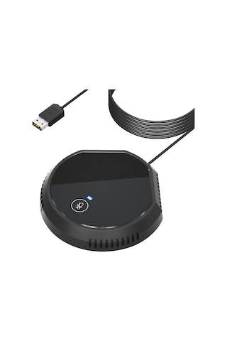 Mufunye Masaüstü Usb Konferans Mikrofonu 360 Çok Yönlü Kondansatör Tak Ve Çalıştır Pc Bilgisayar Mikrofonu