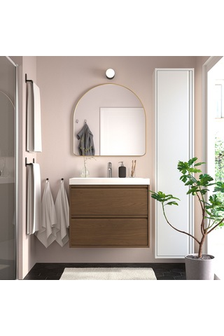 Ikea Lindbyn Duvar Aynası 80x80 Cm Altın