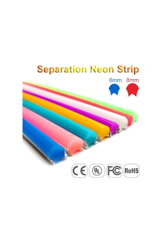 Turkuaz Neon Led Kılıf 5 Metre 6mm İkinci Nesil Silikon Difüzör