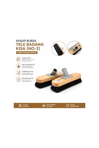 Günsan Ahşap Badana Fırçası No-3 011 009 - 12'li Paket