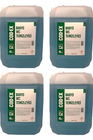 Cod-ex Banyo - Wc Temizleyici 4 x 4 L