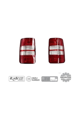 Volkswagen Caddy Sağ Sol Arka Far Stop Lambası Takımı 2011-2014