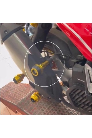 Monero Universal Motosiklet Motor Egzoz Koruma Takozu Siyah Adet ıdır