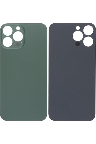 Apple Uyumlu iPhone 13 Pro Max Arka Pil Batarya Kapağı - Lens Hariç Yeşil
