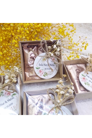 Açacak Magnet Kutulu Ve Türk Kahveli Nişan Hediyeliği Ni 30 Adet