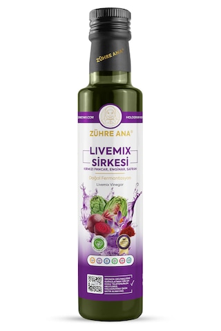 Livemix Sirkesi Doğal Fermantasyon Livemix Vinegar 500 Ml
