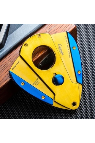 Lubinski Yaprak Model Puro Kesici Mavi-gold 60ring