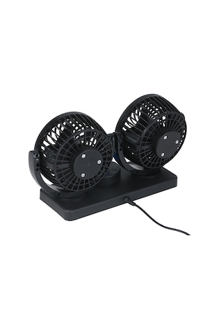 Reedark 360 Dönebilen Çift Başlı Usb Fan - 12v Araç & Ofis Serinletici, 2 Hız Ayarı, Sessiz Motor