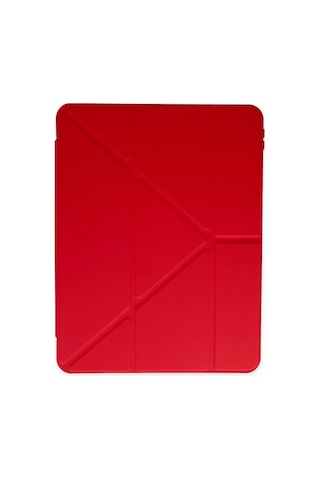 Apple Uyumlu iPad 2025 10.9 10.nesil A16 Kılıf Kalemlikli Mars Tablet Kılıfı - Kırmızı Diğer