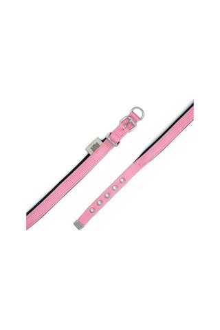 Doggie Konfor Dokuma Boyun Tasması Pembe 1.5 x 25-30 CM Pembe