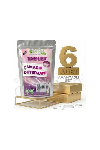 Ortem Çamaşır Tablet Deterjan 6x22'li