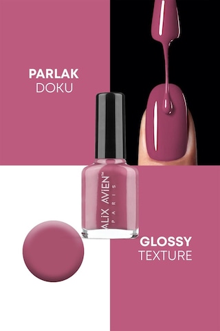 Alix Avien Gül Kurusu Oje 11 Yüksek Pigmentli Uzun Süreli Kalıcılık Hızlı Kuruma Nail Lacquer 11