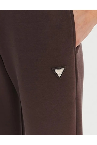 Guess Logo Band Scuba Kadın Jogger Pantolon V4yb08kcay2 Kahverengi