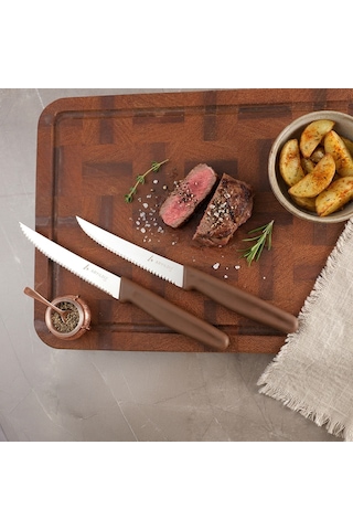 Aryıldız Daily Steak Bıçak 2 Li Kahverengi Çok Renkli