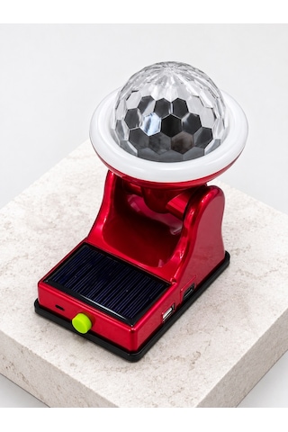 Güneş Enerjili Led Disco Lamba Şarjlı Rgb Parti Ve Dekoratif Aydınlatma Lambası Diğer