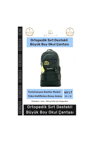 Denguva Ortopedik Su Geçirmez Konfor Modeli Fermuarlı Büyük Boy Çok Gözlü Bölmeli Kamp Outdoor Sırt Çantası Çok Renkli