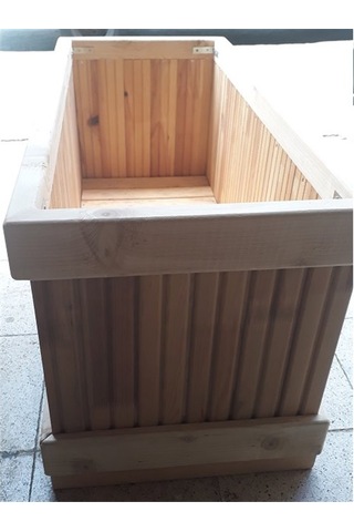 Ahşap Saksı Begonya 70x30x45