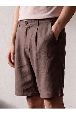 Lcw Vision Kahverengi Loose Fit Erkek Şort