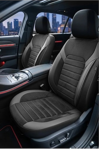 Volvo Xc70ı Facelift 2013 2.0 T5 245 Hp 2013 Uyumlu Kumaş Alcantara Oto Koltuk Kılıfı Siyah