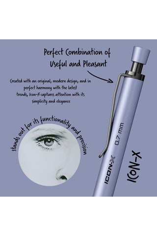 Scrikss Office Icon-x Metal Versatil 0.7 Mm Lila Genel