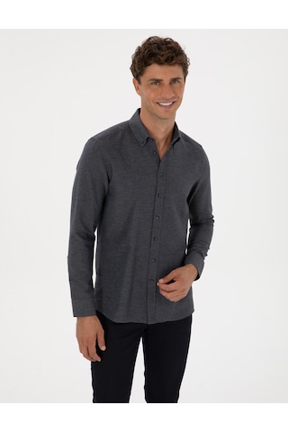 Pierre Cardin Erkek Lacivert Gömlek Desenli 50316768-vr033 Lacivert