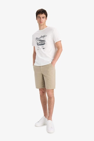 Defacto %100 Pamuk Regular Fit Bermuda Şort E1231ax25smkh488 Haki