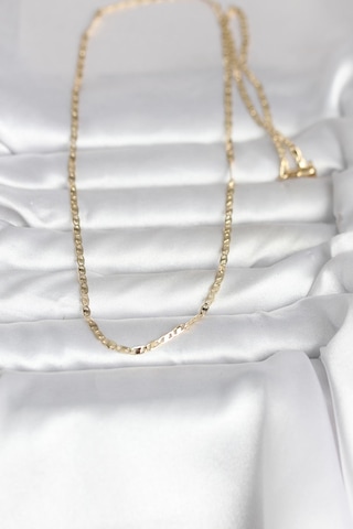 14k Gold Renk Yassı Zincir 60 Cm Kadın Kolye Cm Renkli 20515744