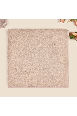 Mave Banyo Havlusu - Bej - 70x140 Cm Çok Renkli