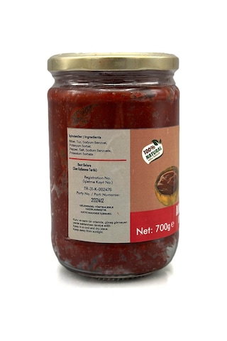 Antep Güneş Kurusu Tatlı Biber Salçası 700 Gr