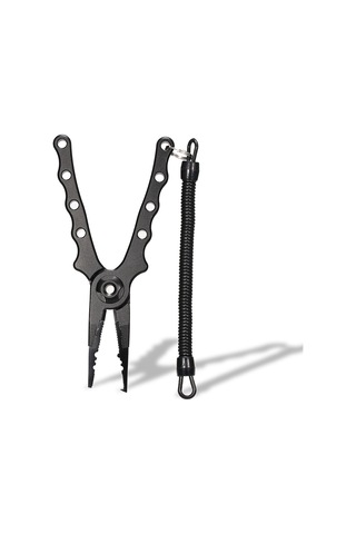 Geeksen Alüminyum Balık Tutucu Ve Çekiç Seti - Ergonomik El Kolu, Çekiç İle İğne Çıkarma, Misina Kesme, Taşınabilir Kılıf Ve Kayış