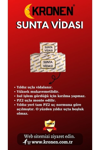 Kronen Sunta Vidaları 3,5 x 50