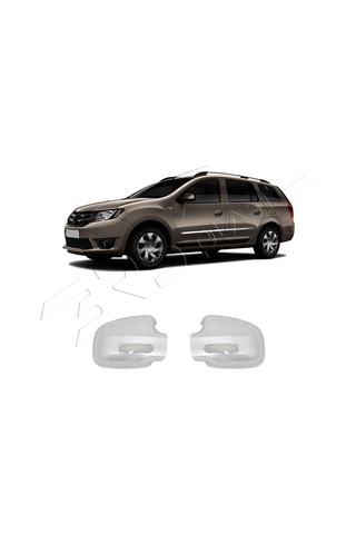 Dacia Logan Mcv Uyumlu 2007-2021 Ayna Kapağı 2 Parça Abs Krom Kaplama