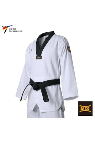 Mooto Mtx Standard Siyah Yaka Taekwondo Elbisesi Dobok Beyaz