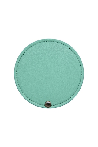 Ultra İnce Makyaj Aynası Yuvarlak Cep Aynası Yeni Kozmetik Ayna Göl Mavisi