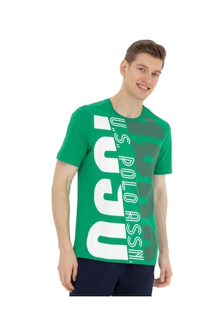 U.S. Polo Assn. Erkek Bisiklet Yaka T-shirt 1573137 Yeşil