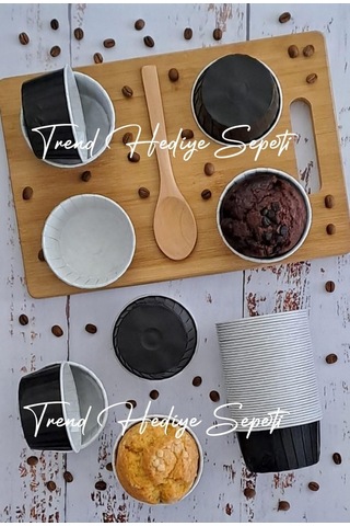 Trend Hediye Sepeti 50'li Büyük Boy Xl Siyah Muffin Kek Kalıbı Cupcake Kapsülü Kek Kapsülü , A Sku: Smg8690010592880 Açık Gri