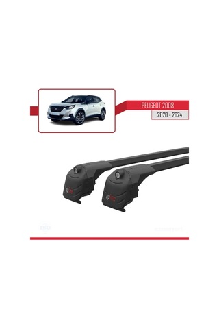 Peugeot 2008 2020 Ve Sonrası İle Uyumlu Ace-2 Ara Atkı Tavan Barı Siyah