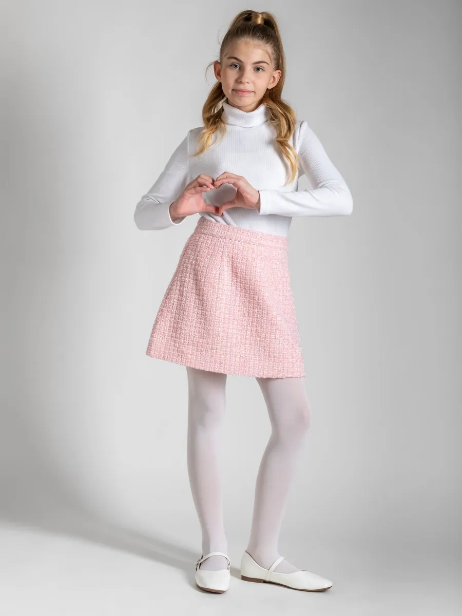 Calzeamo Okul Çocukları İçin Tayt Seti 344875850 Beyaz