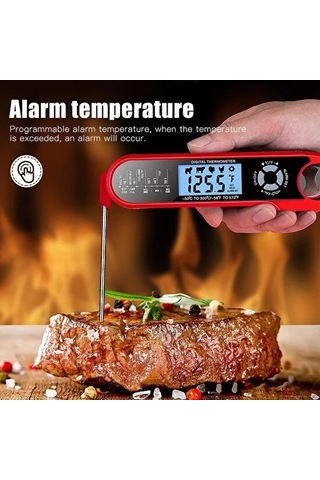 Dijital Et Termometresi - Kırmızı