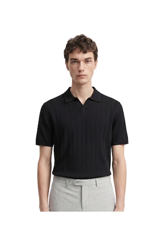 Anthony Jackson Premium Erkek Triko Polo Yaka T-shirt Ravello Siyah