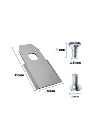 Dancemonkey Husqvarna Çim Biçme Makinesi İçin 45 Adet Paslanmaz Çelik Yedek Bıçak, 35x18mm Altın