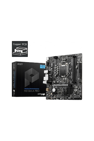MSI H510M-A Pro Intel H510 3200 MHz (OC) DDR4 Soket 1200 mATX Anakart